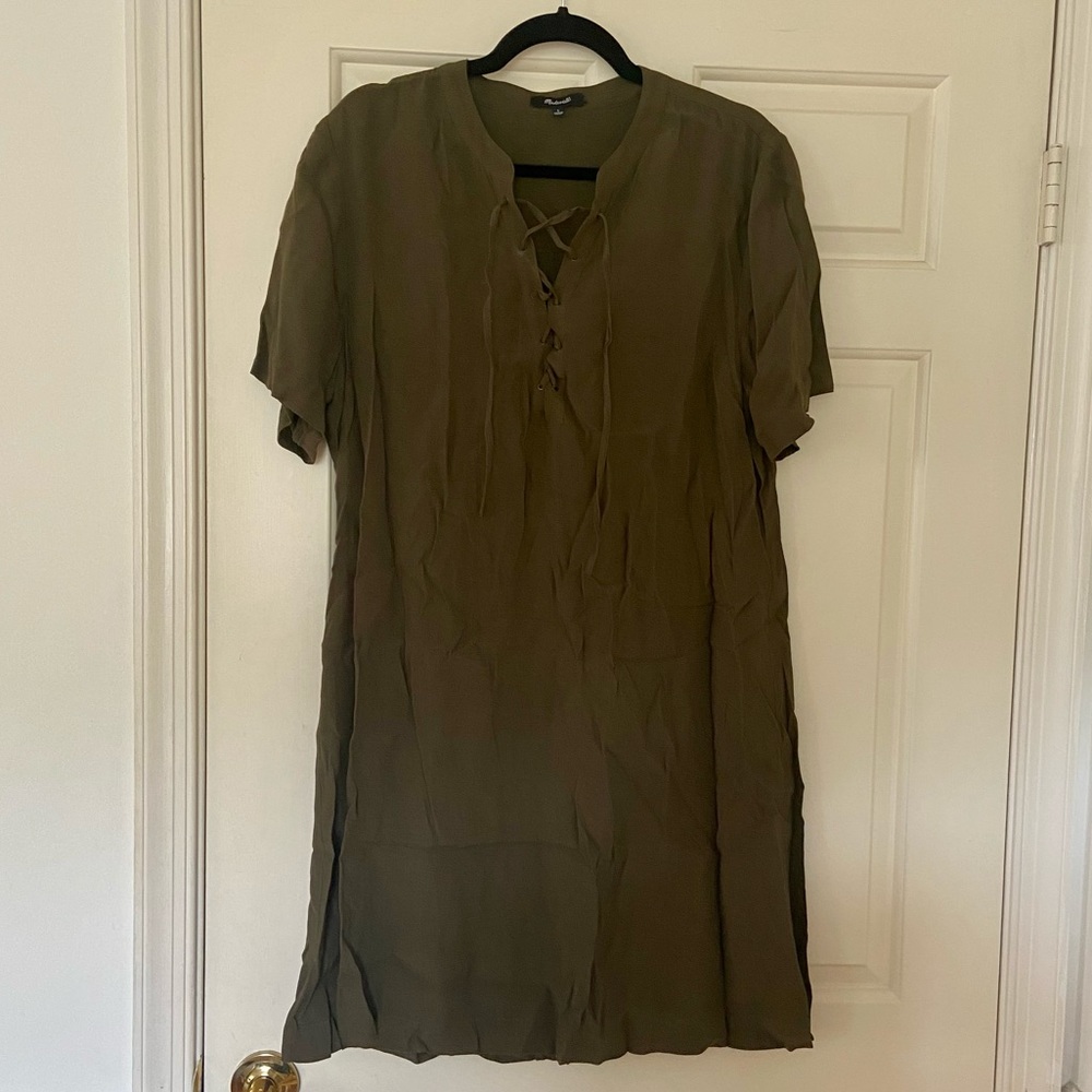 Madewell Novella Lace-Up Dress